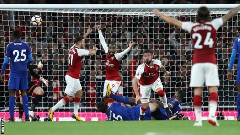 [LATEST] POSITIVE START: Giroud saves arsenal blushes as arsenal came from behind to hurt leicester